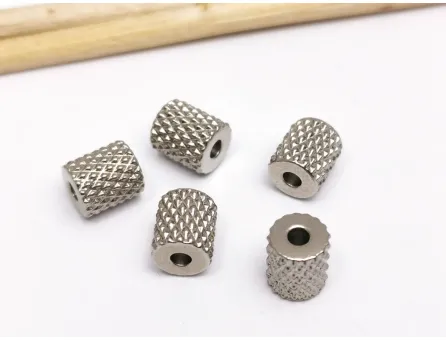 Margele otel inoxidabil 201 tub cu striatii 7x6mm