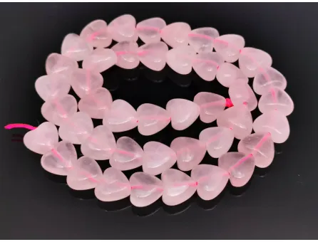 Sirag cuart roz inima 10mm