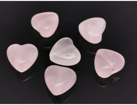 Cuart roz 10x10mm inima