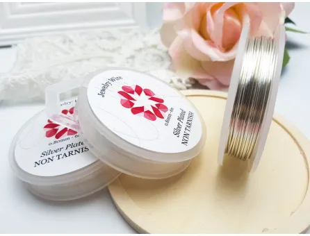 Sarma non tarnish 0.8mm placata cu argint (6m)