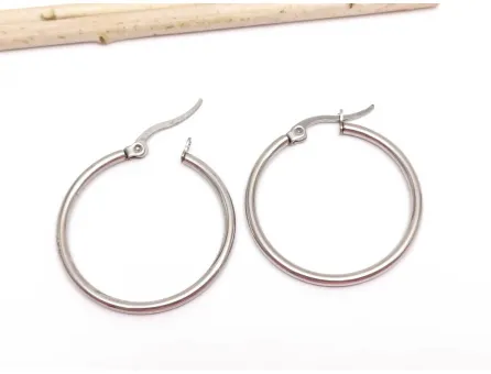 Tortite cercei otel inoxidabil 304 hoop 38x34mm (2buc)