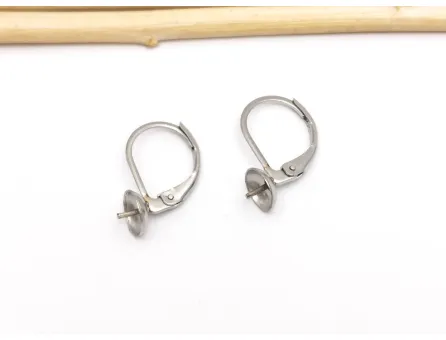 Tortite cercei otel inoxidabil 304 leverback cu pin 17.5x10x6mm