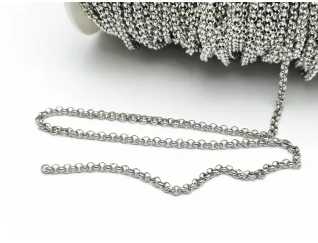 Lant otel inoxidabil 304 cu zale rotunde 3x1mm (1m)