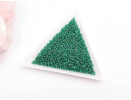 Miyuki Rocailles Rotunde 15/0 Silver Lined Flame Emerald (10g)