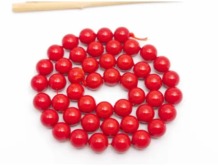 Sirag Perle tip mallorca 8mm rosu opac