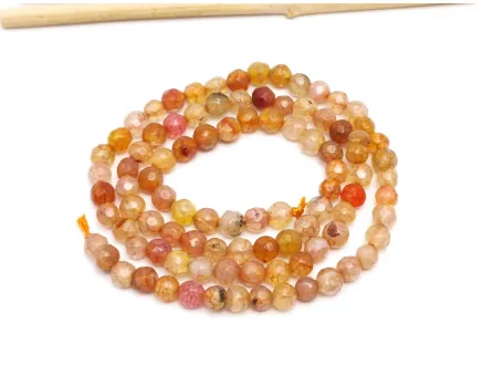 Sirag agate fatetat 4mm roz punch