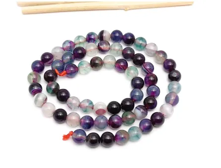 Sirag agate striped 6mm mov verde