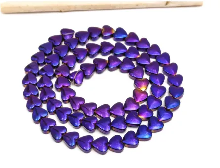 Sirag hematit inima 6x6mm mov