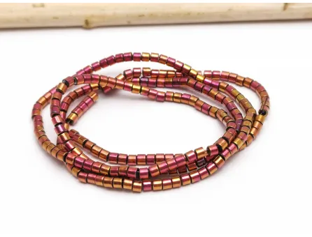 Sirag hematit tub 2x2mm burgundy