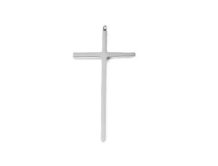 Charm otel inoxidabil 304 cruce 47x22.5x3mm