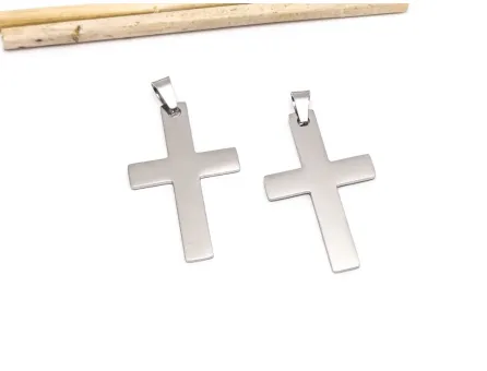 Charm otel inoxidabil 304 cruce 36.5x22x1mm