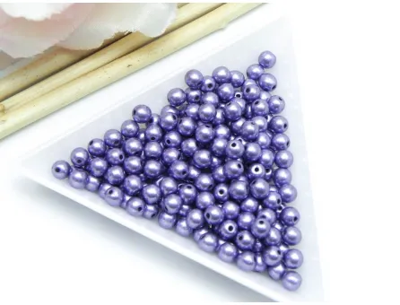 Margele cehia rotunde 4mm metallic crocus petal (10buc)