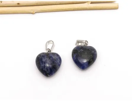 Pandantiv sodalit inima 19x16mm