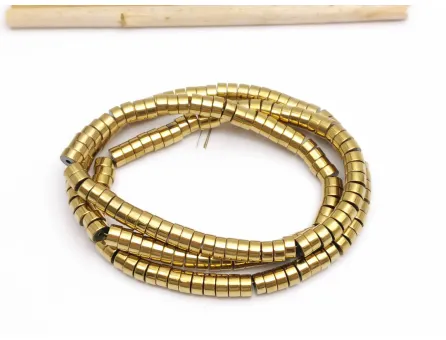 Sirag hematit rondele 4x2mm auriu