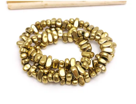 Sirag Hematit nugget 5~10x4.5~5.5x4mm auriu