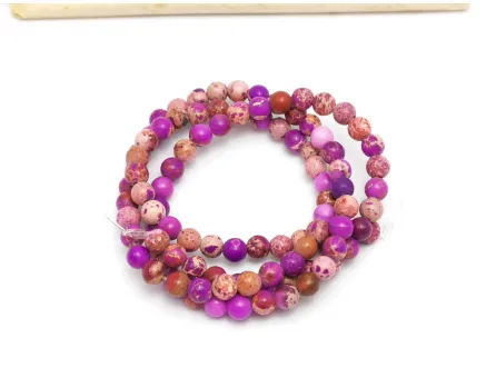 Sirag Jasp imperial sfere 4mm magenta