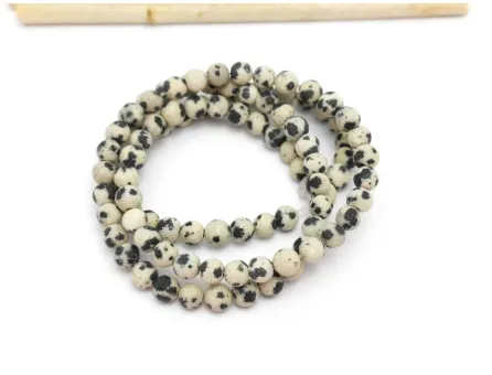 Sirag Jasp dalmatian mat sfere 4mm