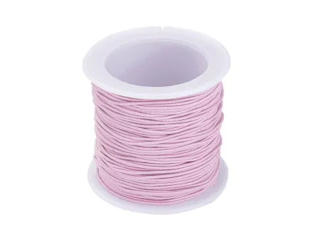 Rola snur elastic roz grosime 1mm (20m)