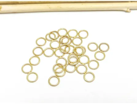 Zale otel inoxidabil 304 auriu 5mm, grosime 0.7mm  (10buc)