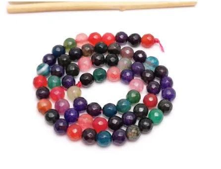 Sirag agate crackle fatetat 6mm mix