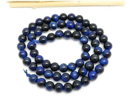 Sirag ochi de tigru 6mm albastru
