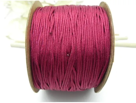 Snur cu nylon pentru bratari 0.8mm bordo (10m)