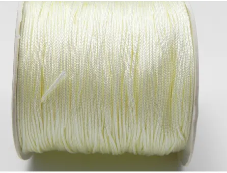 Snur cu nylon pentru bratari 0.8mm ivory (10m)