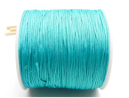Snur cu nylon pentru bratari 0.8mm turcoaz inchis (10m)