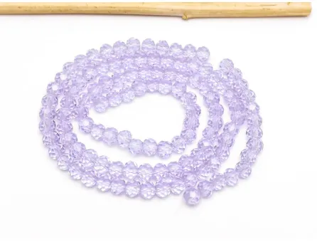 Margele cristal rondel fatetat 4x3mm violet (sirag)