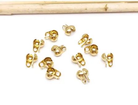 Capat terminatie nod otel inoxidabil 304 auriu 6x4mm (1buc)