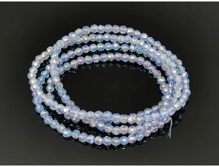 Margele cristal rotund fatetat electroplacat 2mm sapphire AB (sirag)
