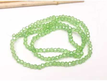 Margele cristal rotund fatetat 3~3.5mm verde deschis AB (sirag)