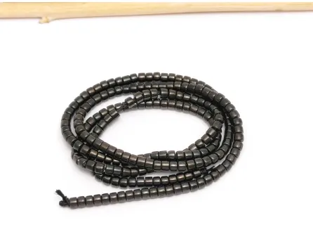 Margele sticla electroplacate rondele 2x1.5mm maro inchis metalic (sirag)
