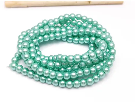 Sirag perle de sticla 4mm turcoaz