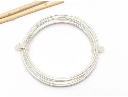 Sarma de modelaj non tarnish grosime 1.50mm placata cu argint (1.75m)