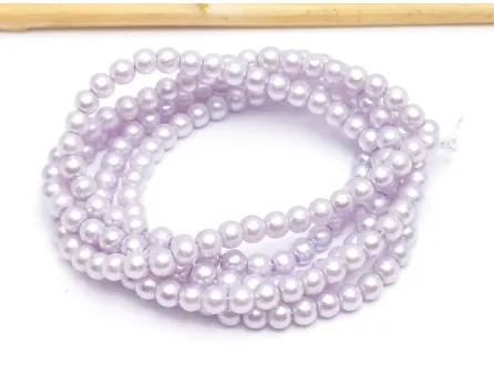 Perle de sticla 3mm mov lila (sirag)