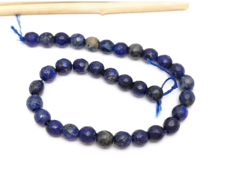 Sirag scurt lapis lazuli sfere fatetate 6mm
