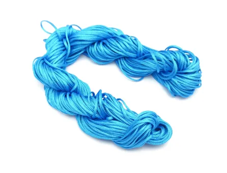 Snur cu nylon pentru bratari grosime 1mm albastru marin (26m)
