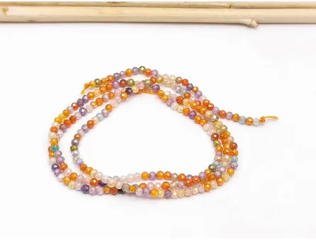 Sirag Cubic Zirconia sfere fatetate 2mm multicolor