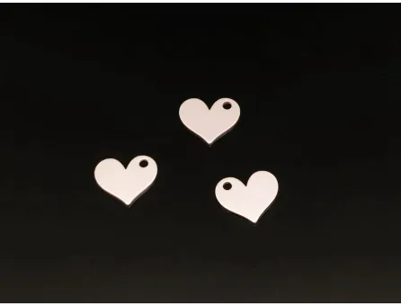 Charm inima 7x6mm argint 925 (1buc)