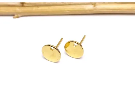 Tortite cercei otel inoxidabil auriu 8mm (2buc)