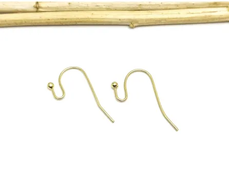 Tortite cercei otel inoxidabil 304 auriu 22x12mm (2buc)