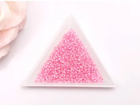 Miyuki Rocailles Rotunde 11/0 Silver Lined Opal Light Pink (10g)
