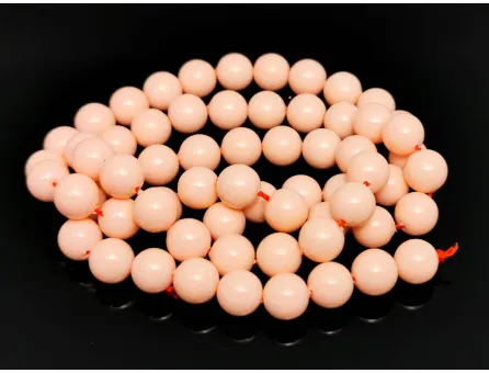Sirag perle tip Mallorca 6mm peachy roz opac