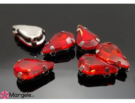 Distantier montee cu rhinestone de cristal 13x8mm siam