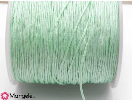 Snur cu nylon pentru bratari 0.8mm verde pastel (10m)