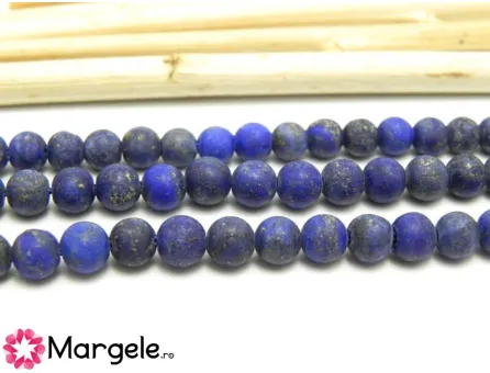 Sirag lapis lazuli mat 3.5~4mm