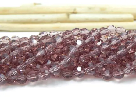 Margele cristal rotund fatetat 4mm ametist (sirag)