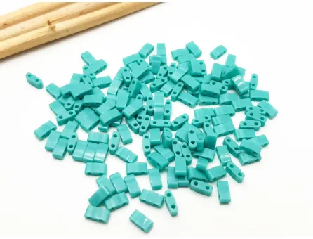 Miyuki Half Tila Opaque Turquoise Green 5g
