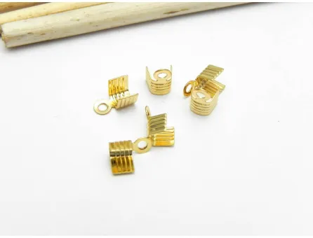 Capat de snur otel inoxidabil 304 auriu 7x5x4mm (1buc)